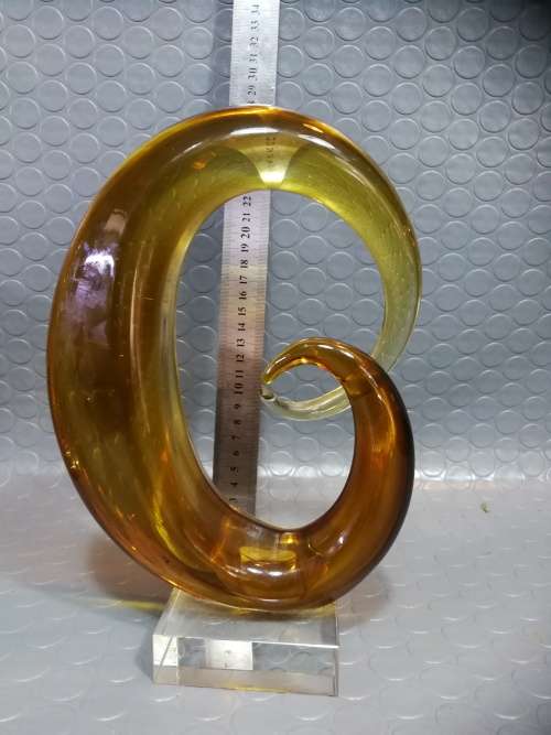 BADASH - PIETRO MURANO STYLE ART GLASS 14` CENTERPIECE