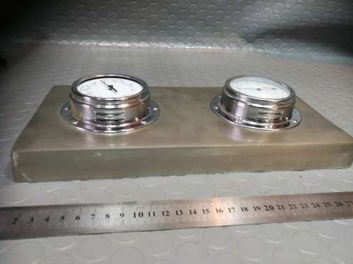 Wall Hanging Srainless Steel Weather Forecast Thermometer Hygrometer Air Pressure Meter