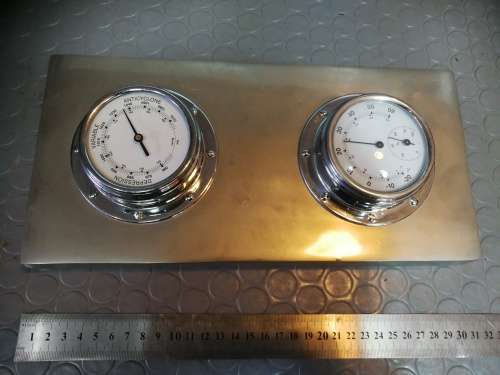 Wall Hanging Srainless Steel Weather Forecast Thermometer Hygrometer Air Pressure Meter