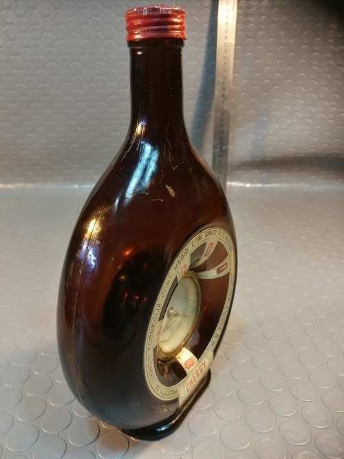 RARE GIROLAMO LUXARDO ITALIAN ARDO CHERRY WINE WITH MERCEDES CLOCK (Empty)