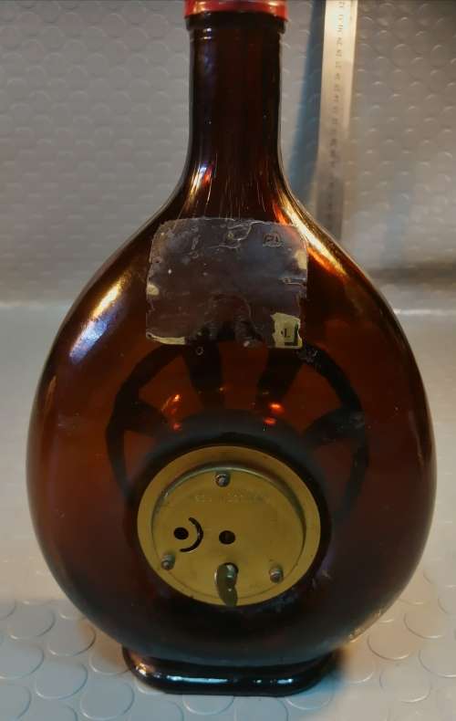 RARE GIROLAMO LUXARDO ITALIAN ARDO CHERRY WINE WITH MERCEDES CLOCK (Empty)