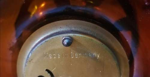 RARE GIROLAMO LUXARDO ITALIAN ARDO CHERRY WINE WITH MERCEDES CLOCK (Empty)