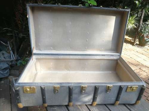 Awe-inspiring!!! Very large Antique Steamers Chest (1000 x 330 x 510mm)