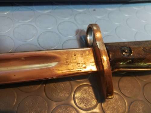 Highly Collectable!!! Antique British WWI P-1907 Enfield Bayonet with Scabbard by Wilkinson Sword Co