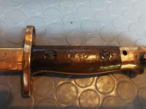 Highly Collectable!!! Antique British WWI P-1907 Enfield Bayonet with Scabbard by Wilkinson Sword Co