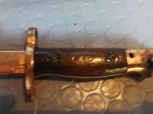 Highly Collectable!!! Antique British WWI P-1907 Enfield Bayonet with Scabbard by Wilkinson Sword Co