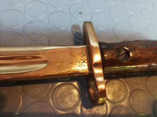 Highly Collectable!!! Antique British WWI P-1907 Enfield Bayonet with Scabbard by Wilkinson Sword Co