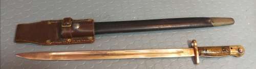 Highly Collectable!!! Antique British WWI P-1907 Enfield Bayonet with Scabbard by Wilkinson Sword Co