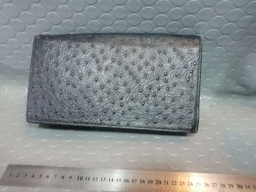 Very stylish ostrich leather handbag!!