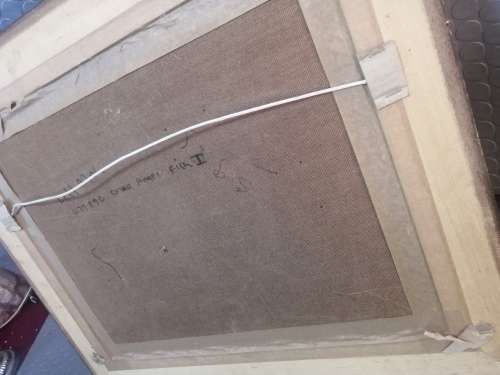 Very Beautiful Solid Wood Framed Fish Drawing