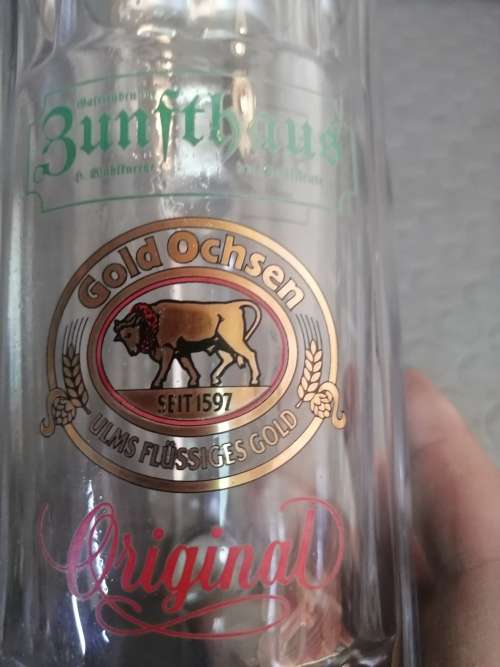 Gorgeous Large West German Glass Beer Stein