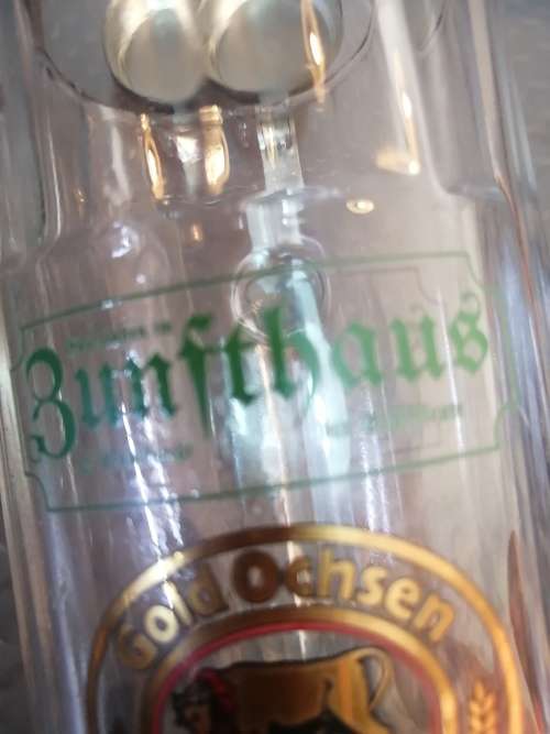 Gorgeous Large West German Glass Beer Stein
