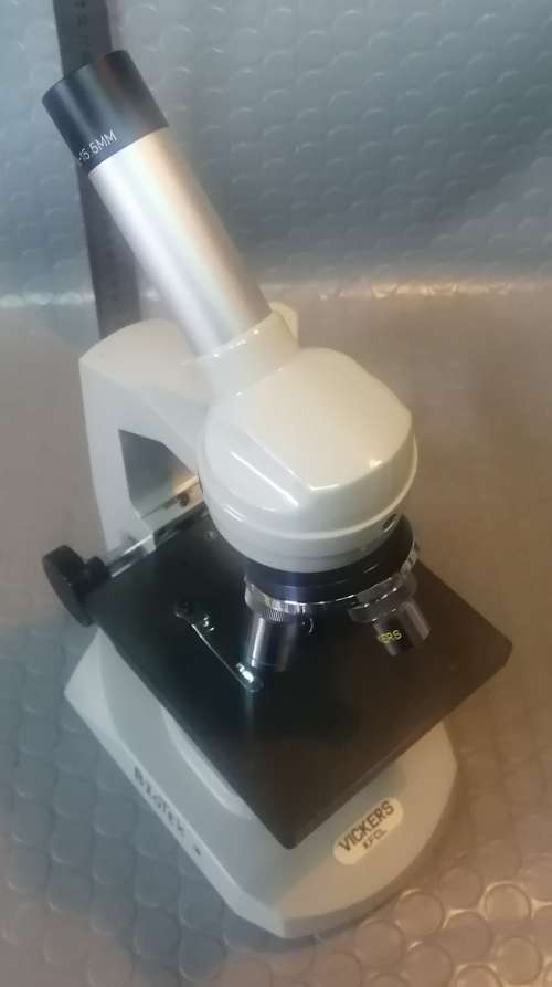 Large Vickers KFCL Professional Ectron Microscope In Case (Working)