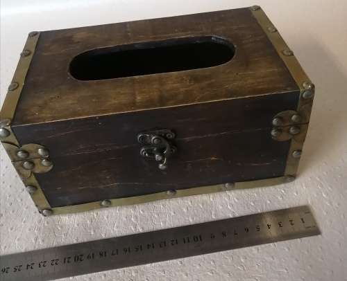 Beautiful wooden tissue box