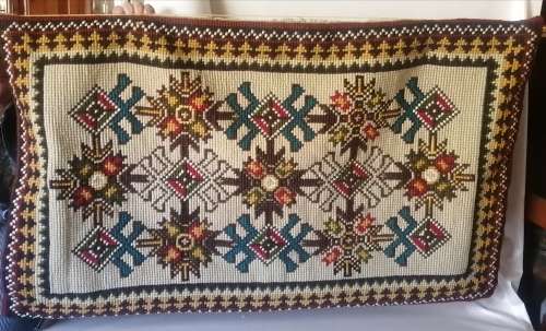 Vintage Egyptian Tut Kilim Wool Handwoven Wall Hanging Rug