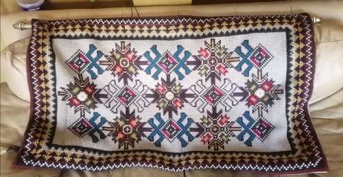 Vintage Egyptian Tut Kilim Wool Handwoven Wall Hanging Rug