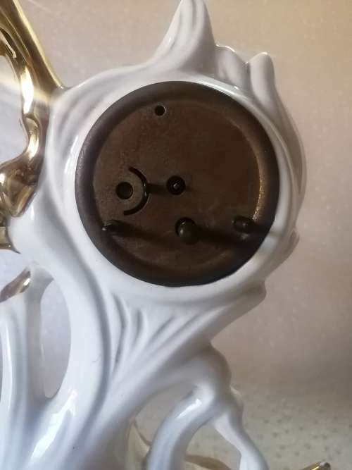 Vintage Walter Windup Ceramic Mantel Clock made in Italy for Restoration