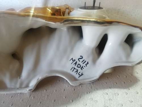 Vintage Walter Windup Ceramic Mantel Clock made in Italy for Restoration