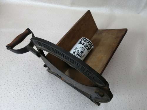 RARE!! ANTIQUE c1900 ALEXANDERWERK CAST IRON BREAD / BILTONG SLICER IN FANTASTIC CONDITION!