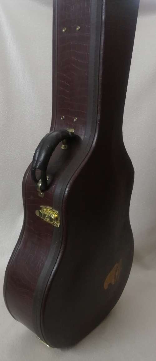 Exquisite Dreambow Electric Acoustic Guitar In a Leather Bound Temperature Controled Case