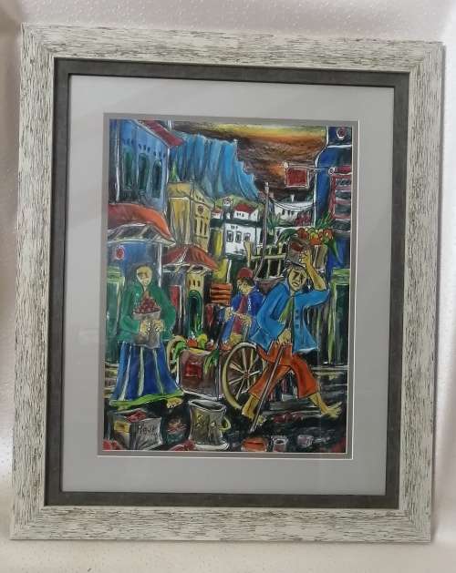 Magnificent Pastel Painted and Signed By Well Known Artist Piger