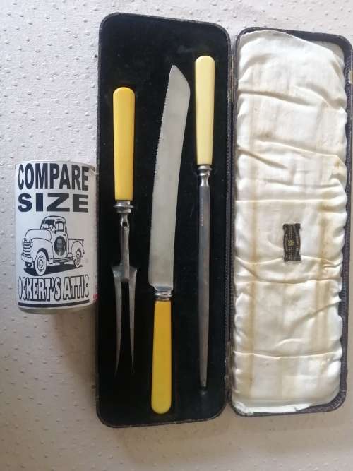 Antique Ivory Viners of Sheffield Carving Set