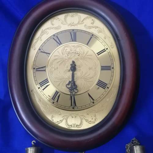 Original Antique Schmeckenbecher German Mechanical Pendulum and chain Wall Clock