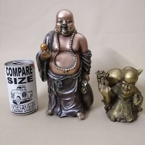 Two Stunning Laughing Buddha Statues