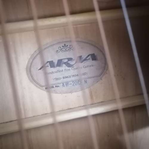 Stunning Original ARIA Acoustic 6-String Electric Guitar AW-20CE N