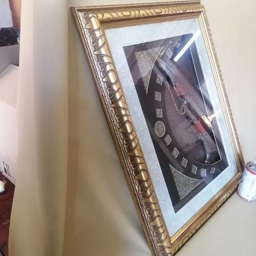 Indian Horse Head Ceremonial Wedding Dagger Stunningly 3D Box Framed