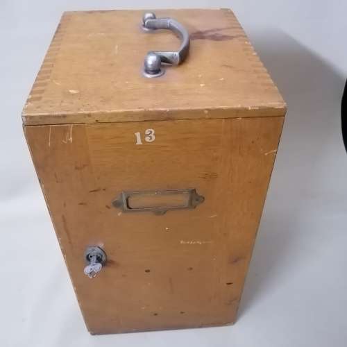 Very Large Cooke, Troughton and Simms Microscope in wooden case with extras