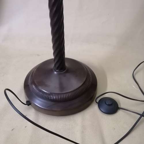 Spectacular Tiffany Style Lead and Stained Glass, Brass Floor Lamp 1900mm High Very Heavy