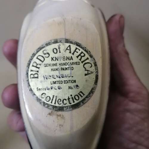 Limited Edition Birds of Africa Wooden Hornbird Series 6PCB no 48 (Handmade)