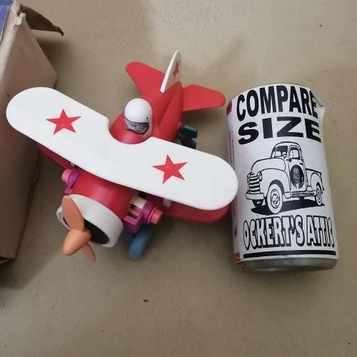 Vintage Collectors Russian Wind up Toy Plane (Stunning Working Condition)