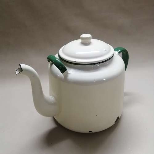 Large Vintage 4 Litre Enamel Coffee/Tea Pot