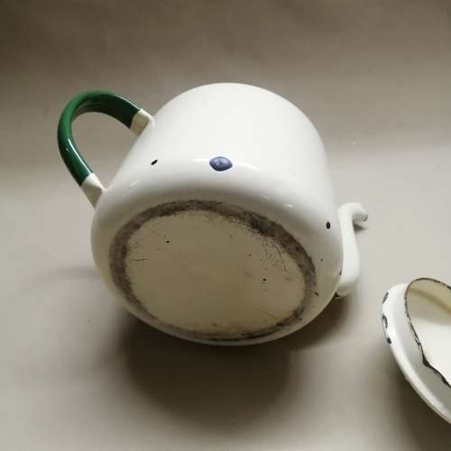 Large Vintage 4 Litre Enamel Coffee/Tea Pot