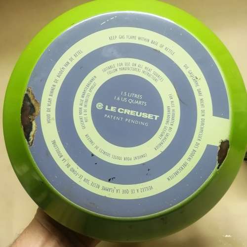 Original 1,6 Liter Enamel Le Creuset Whistle Kettle