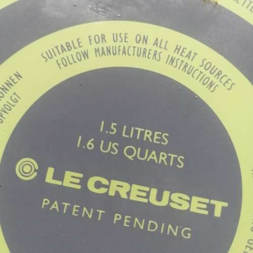 Original 1,6 Liter Enamel Le Creuset Whistle Kettle