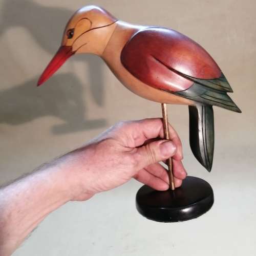 LIMITED BROWN HOODED KINGFISHER COLLECTORS FEATHERS OF KNYSNA NO 357 OF 975