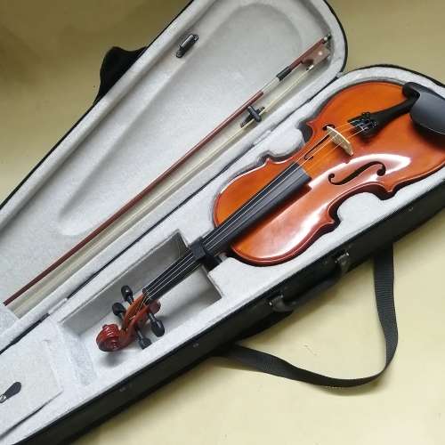 Sanchez Full Size Handmade Violin With Bow & Case - Good Condition