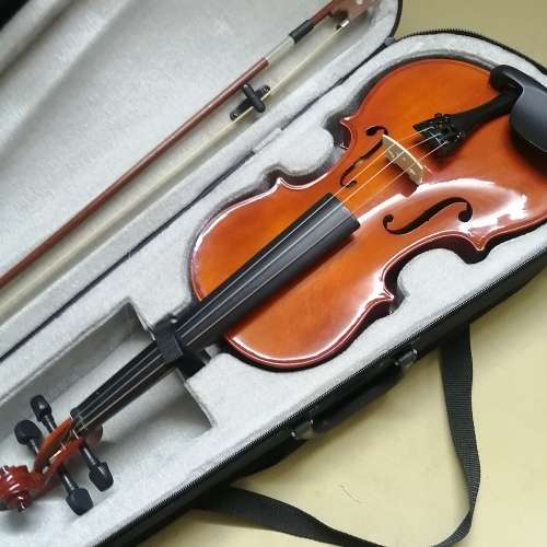 Sanchez Full Size Handmade Violin With Bow & Case - Good Condition
