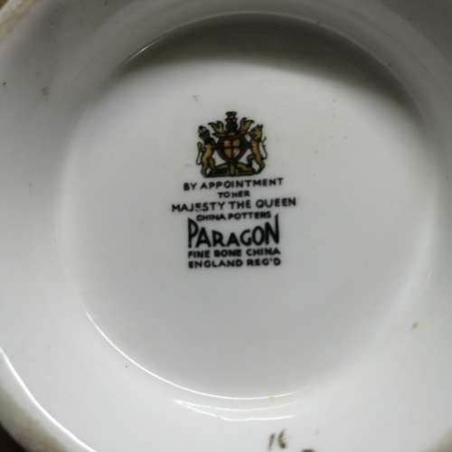 ORIGINAL PARAGON ROSEBUD GARLAND BONE CHINA TEA SET NO CRACKS OR CHIPS