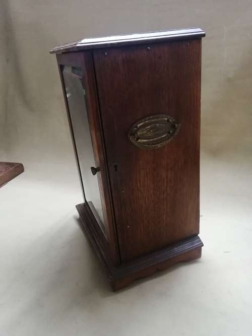 MAGNIFICENT!!! RARE ANTIQUE EDWARDIAN SOLID OAK SMOKERS CABINET