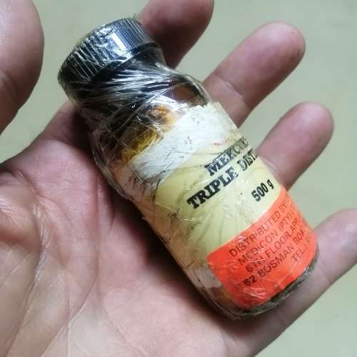 PURE 500G SILVER MERCURY TRIPLE DISTILLED - BOTTLE STILL SEALED