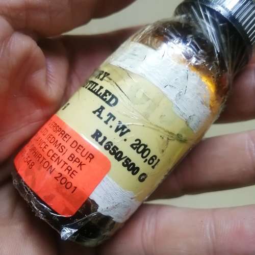 PURE 500G SILVER MERCURY TRIPLE DISTILLED - BOTTLE STILL SEALED