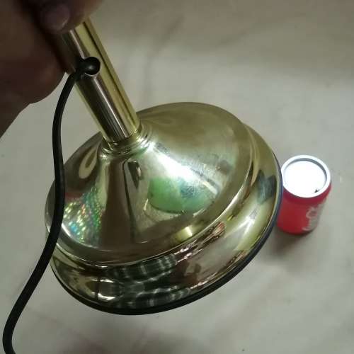 AWESOME ORIGINAL VINTAGE BANKERS LAMP WITH RIPCORD SWITCH