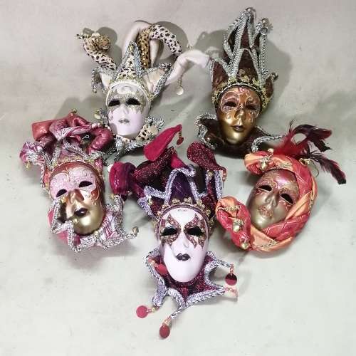 A big Collection of Handmade Venetian Masks
