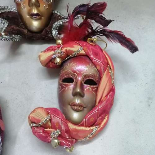 A big Collection of Handmade Venetian Masks
