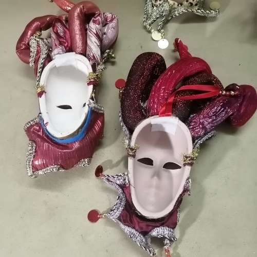 A big Collection of Handmade Venetian Masks