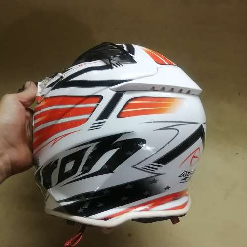 MINT CONDITION AIROH AVIATOR 2.1 CARBON KEVLAR HELMET SIZE L